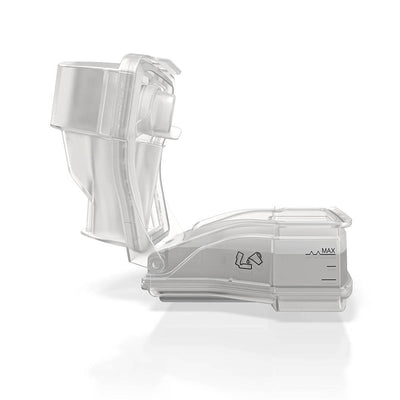 Interior open view of ResMed HumidAir cleanable water tub for AirSense 10 and AirCurve 10 series