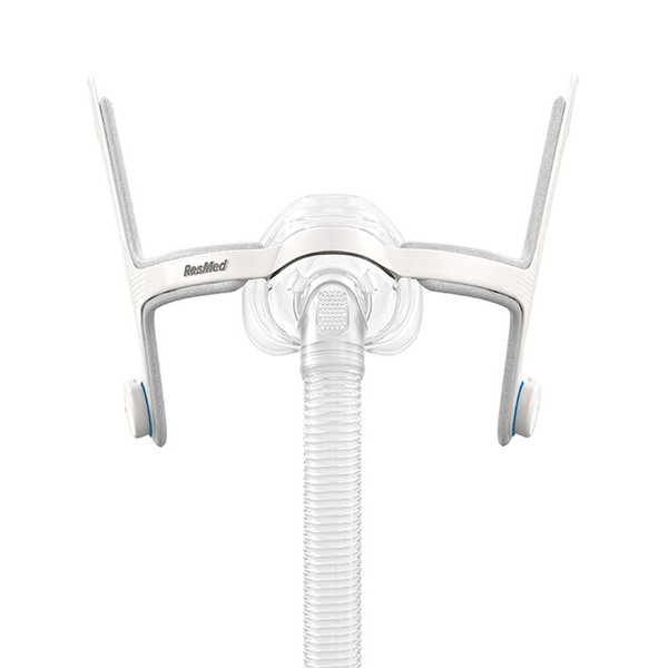 ResMed AirFit N20 and AirTouch N20 replacement mask frame in standard blue with magnetic clips