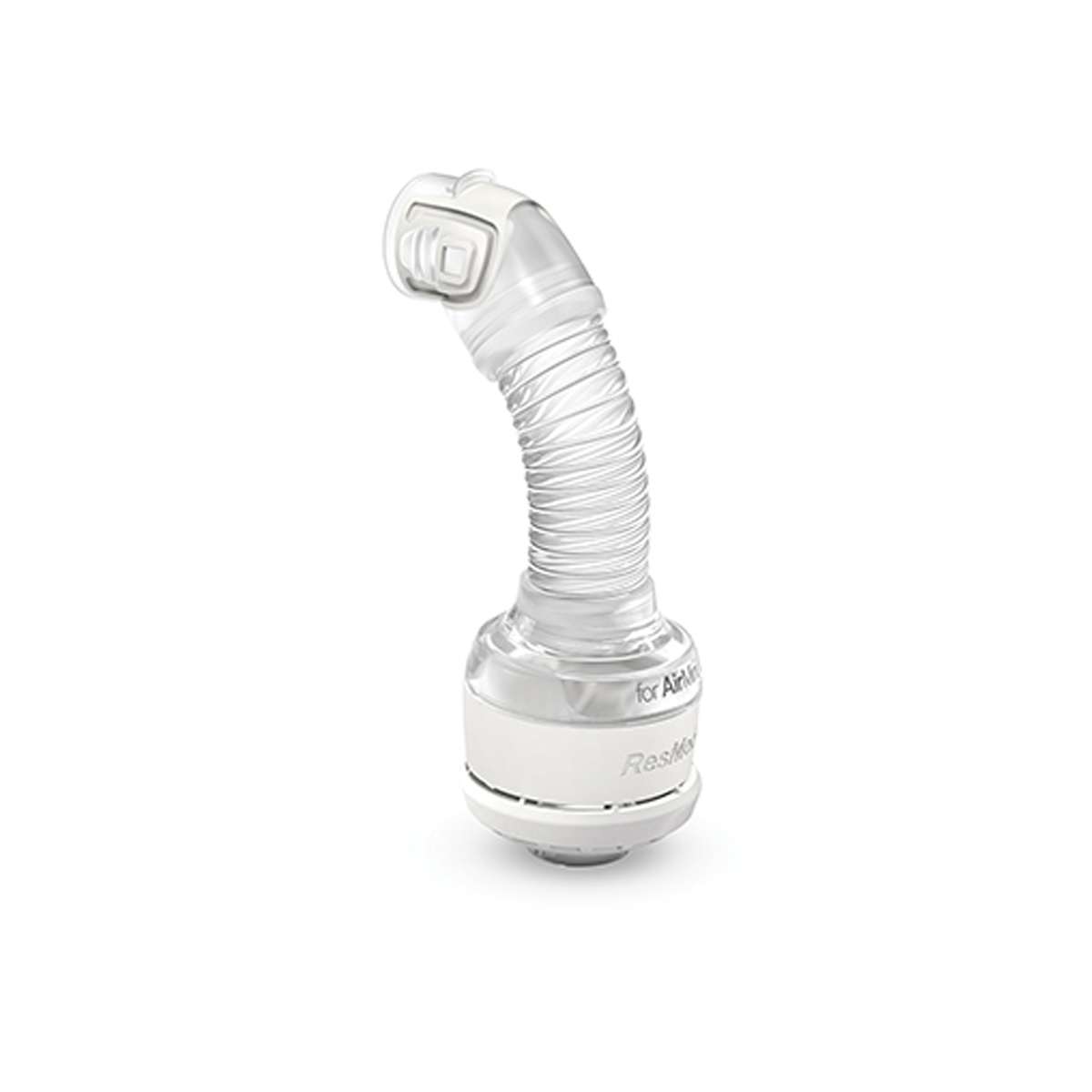 ResMed AirFit N20 connector with HumidX waterless humidification housing for AirMini