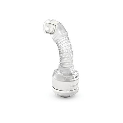 ResMed AirFit N20 connector with HumidX waterless humidification housing for AirMini
