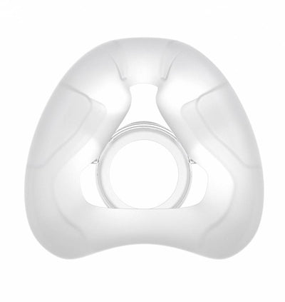 Front view of replacement silicone cushion for ResMed AirFit N20 nasal mask