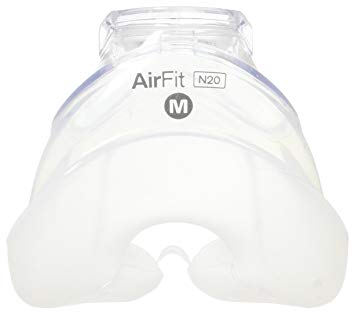 Resmed AirFit N20 nasal CPAP cushion, side view