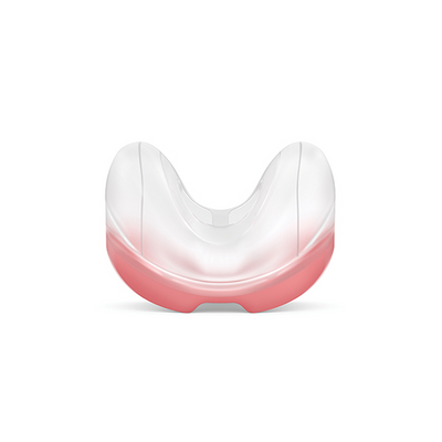 ResMed AirFit N30 curved nasal mask replacement cushion in size small with red color indicator