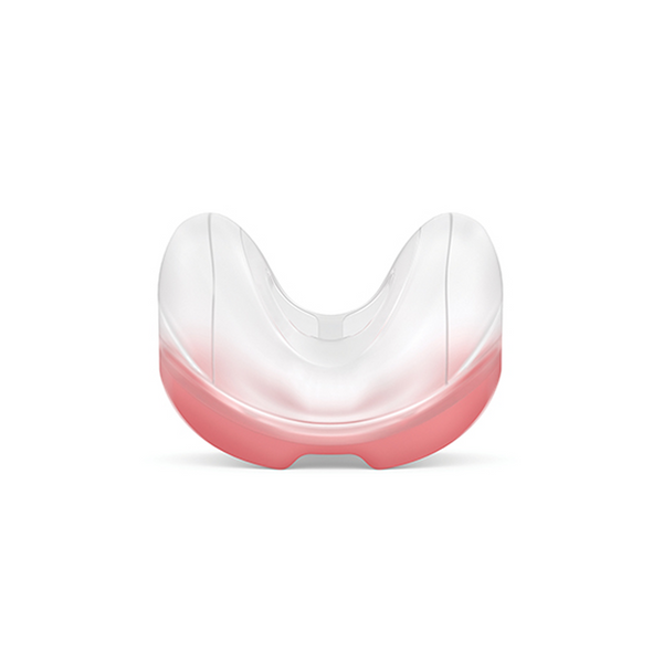 ResMed AirFit N30 curved nasal mask replacement cushion in size small with red color indicator