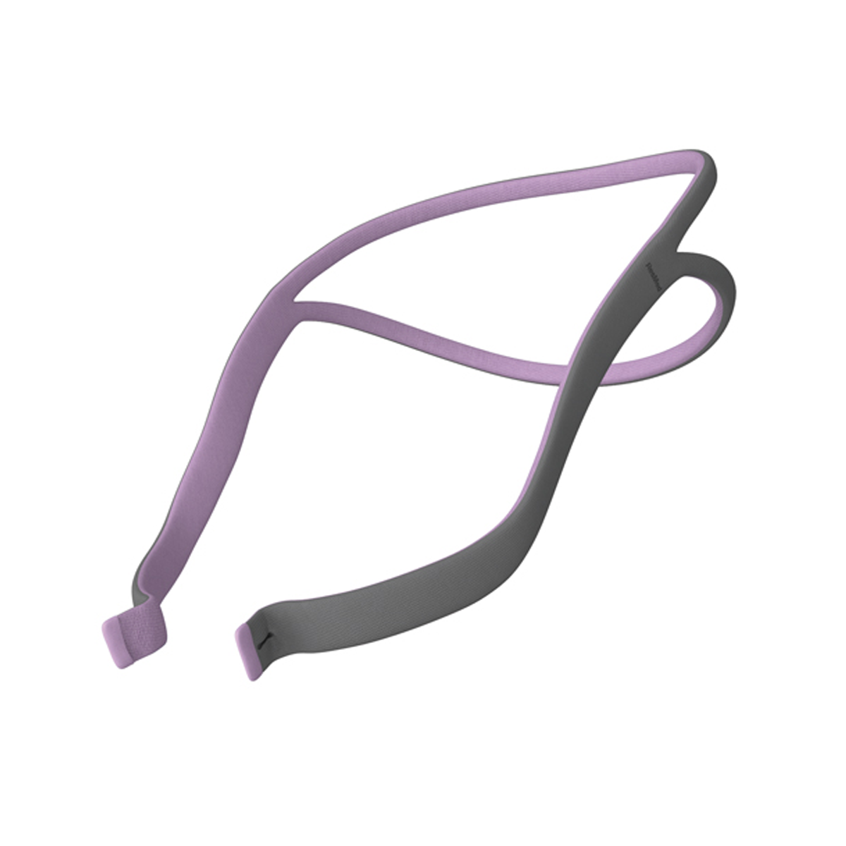 ResMed AirFit P10 For Her pink and gray replacement elastic QuickFit headgear strap
