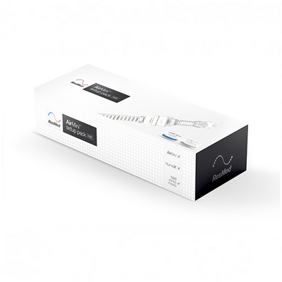 ResMed AirMini N20 setup pack with flexible tube and HumidX cartridge