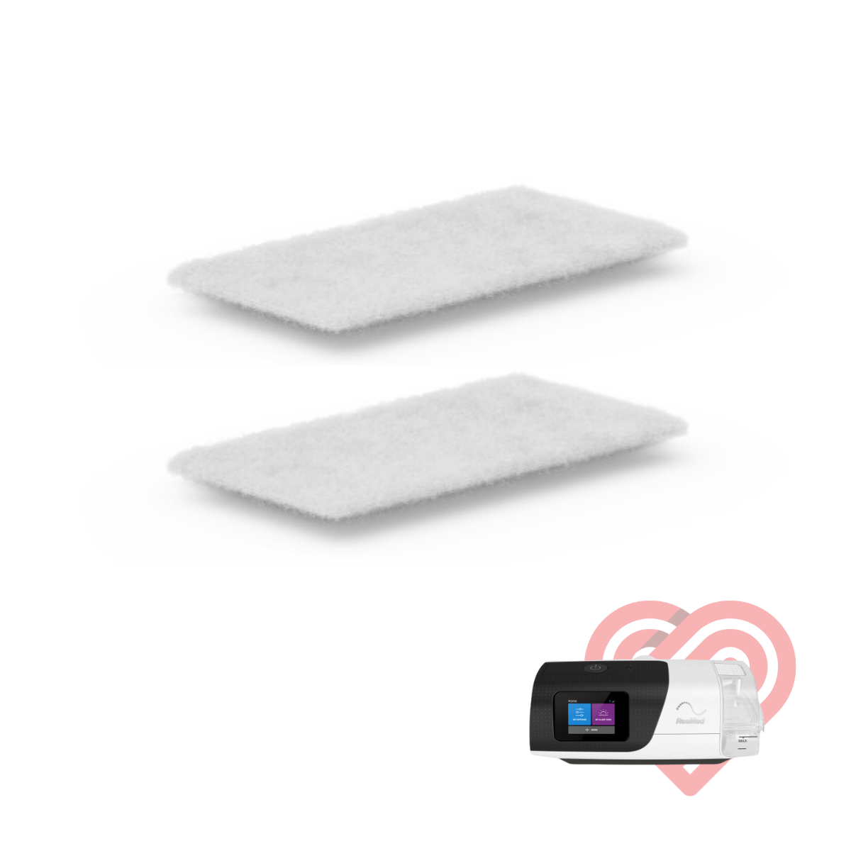 Spirit Medical disposable hypoallergenic air filters for ResMed AirSense 11 machines, 2-pack