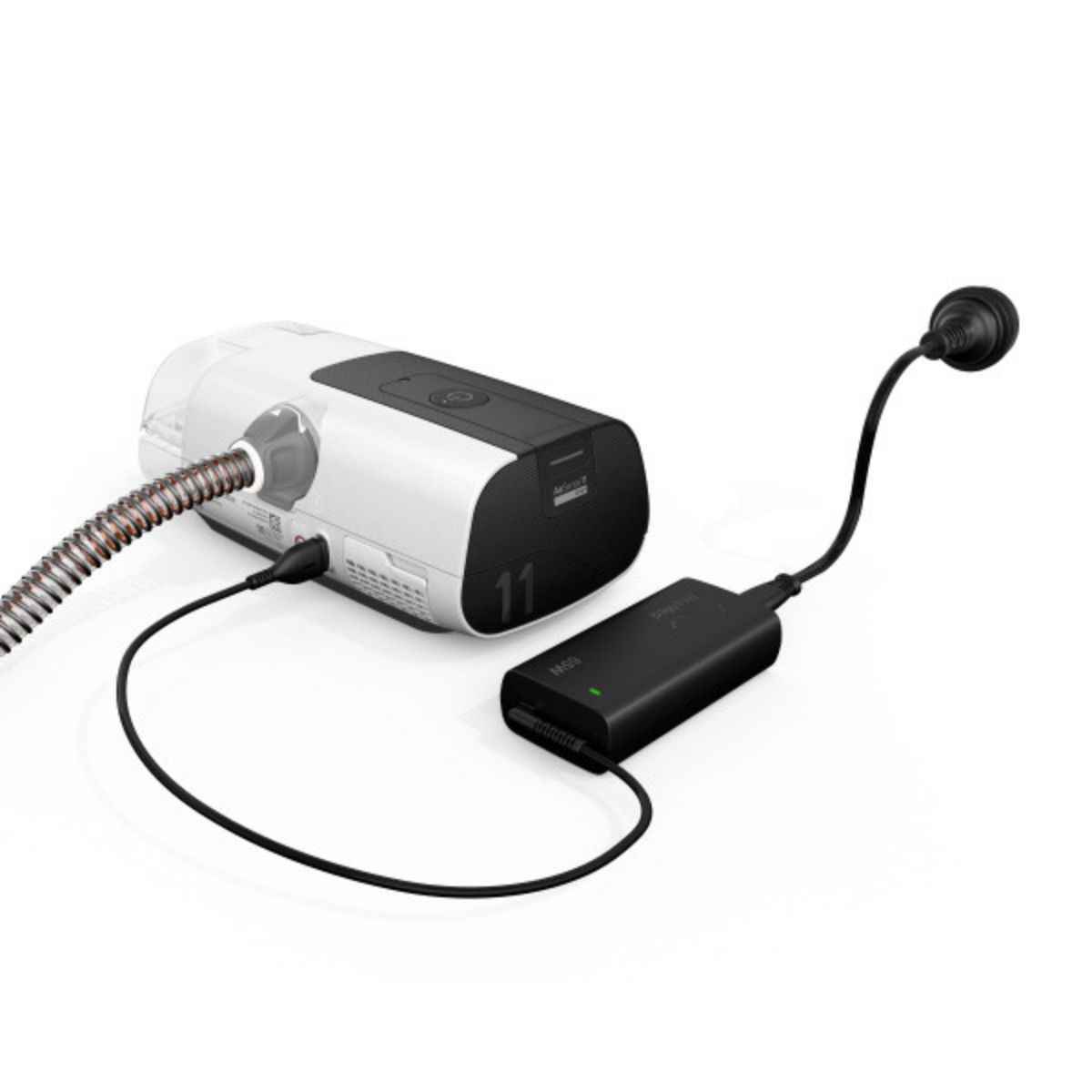 ResMed 65W AC power supply adapter and cord for AirSense 11 APAP machine