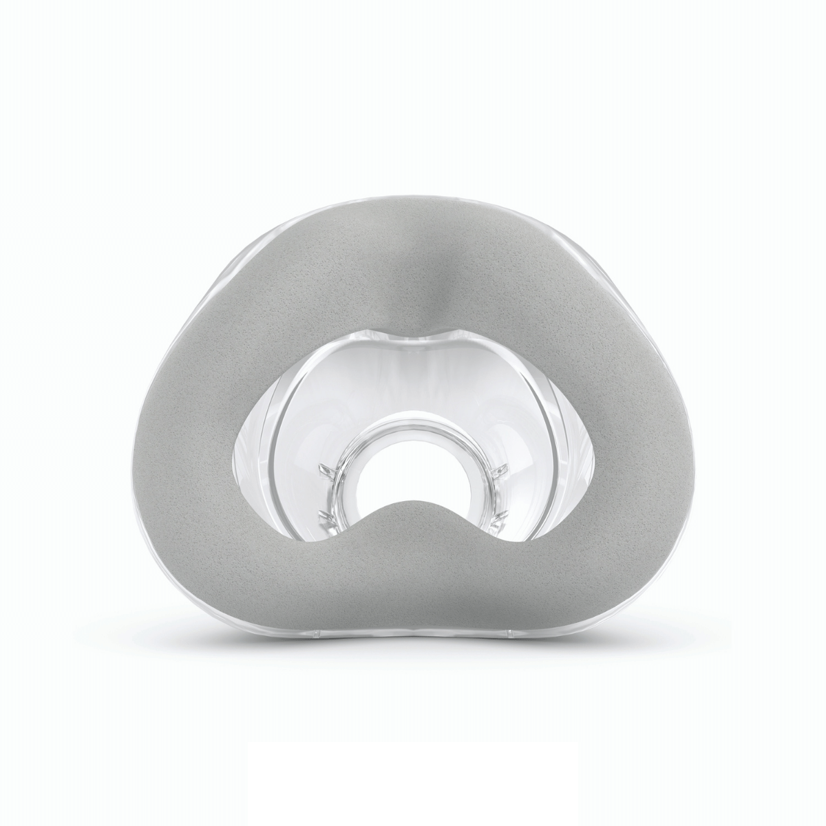 Front perspective of ResMed AirTouch N20 UltraSoft memory foam nasal cushion in size large
