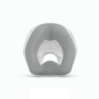 Front perspective of ResMed AirTouch N20 UltraSoft memory foam nasal cushion in size medium