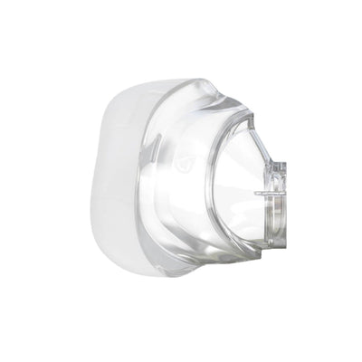 ResMed AirFit N20 nasal CPAP cushion replacement in size large, side profile