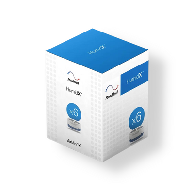 ResMed HumidX Standard waterless humidifier cartridges for AirMini travel CPAP, 6-pack box
