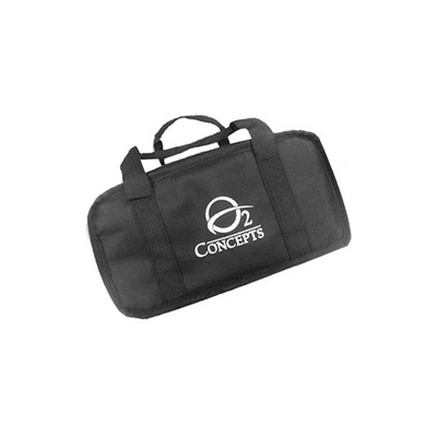 Side profile of O2 Concepts Oxlife Freedom portable pulse-dose oxygen concentrator