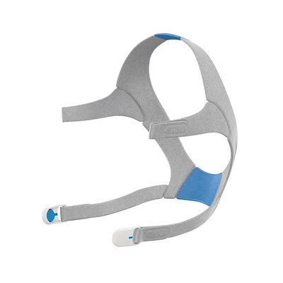 Standard blue replacement headgear straps for ResMed AirFit F20 and AirTouch F20 full-face masks